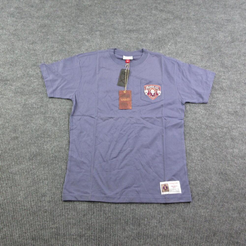 Mitchell & Ness Shirt Mens M Purple Orlando City Pocket MLS Premium NWT